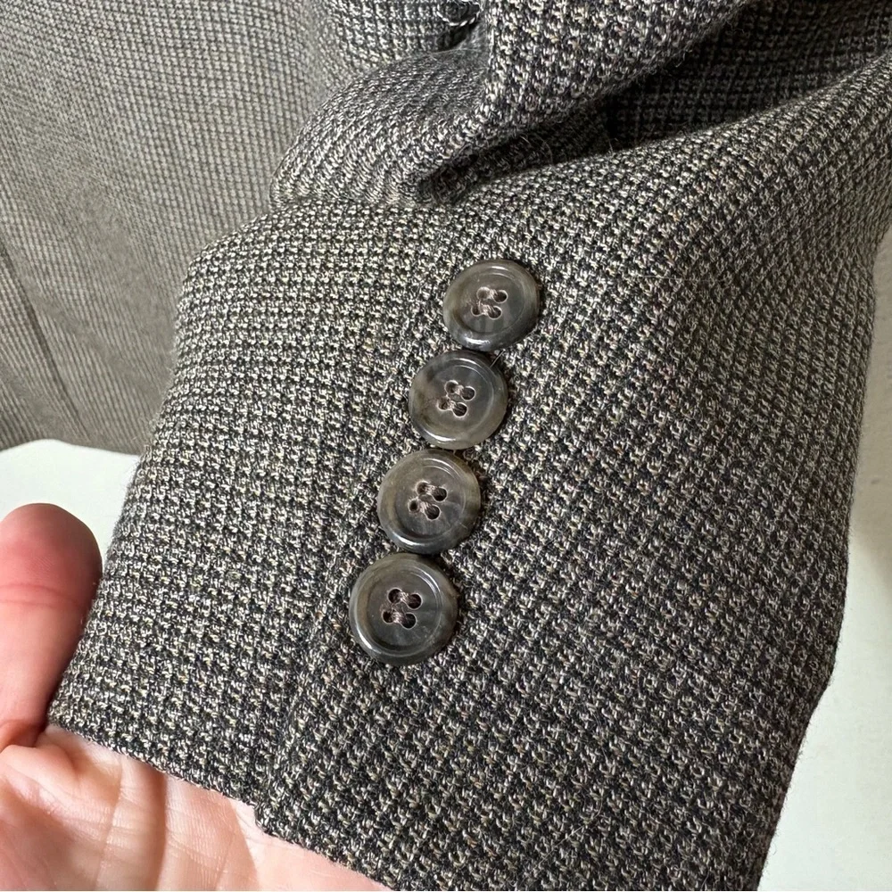 Haggar Classic Brown Wool Blend Sport Coat Size 44R